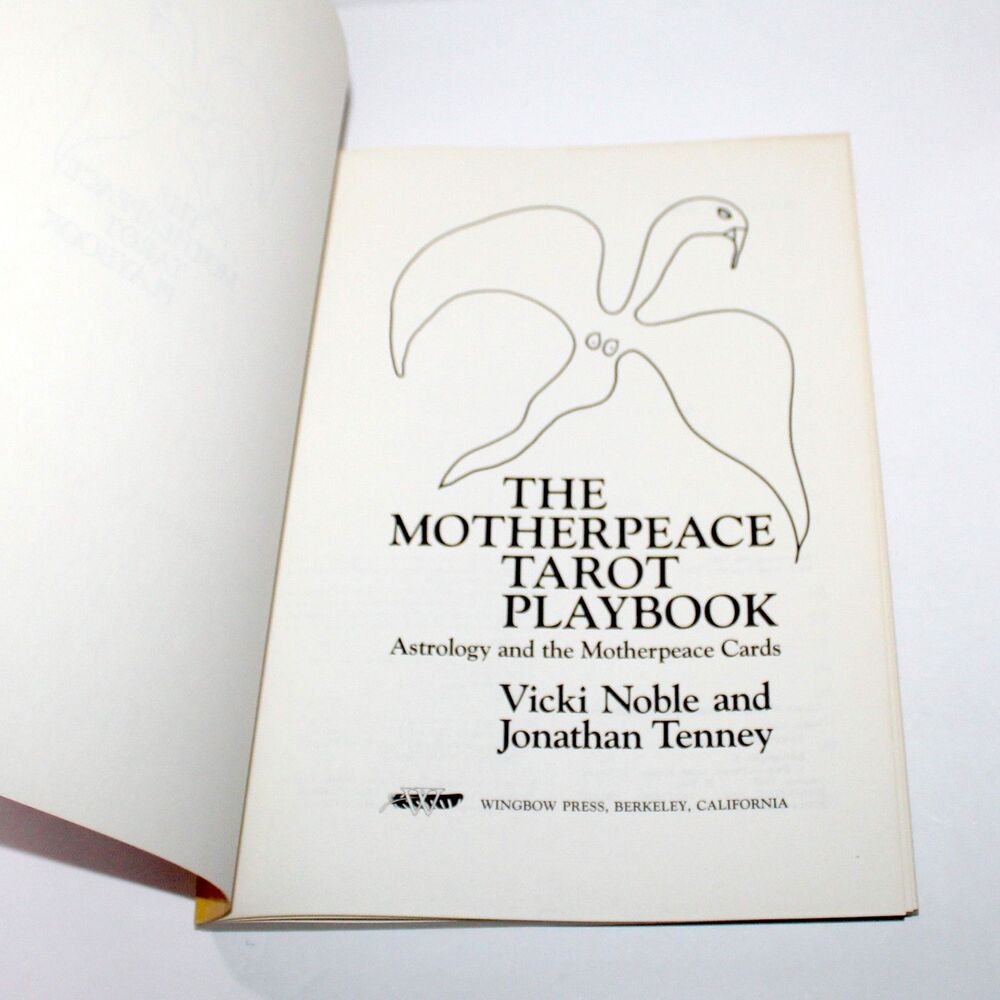 The Motherpeace Tarot Playbook + Round Deck 1988 1983 Vicki Noble Karen Vogel - Picture 3 of 9
